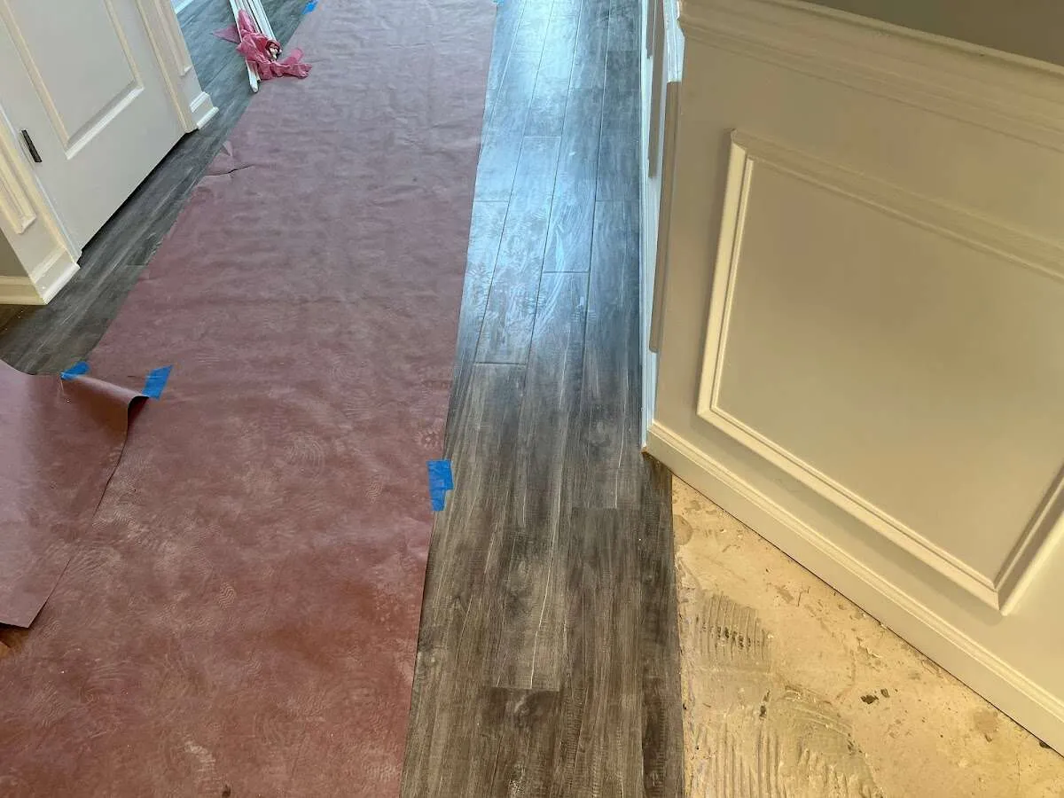 Completed marble shower restoration in DeBary